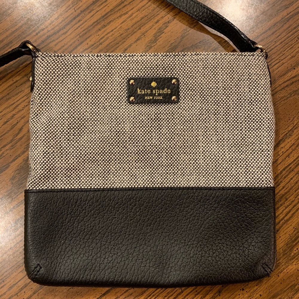 Kate Spade Fabric/Leather Crossbody Purse